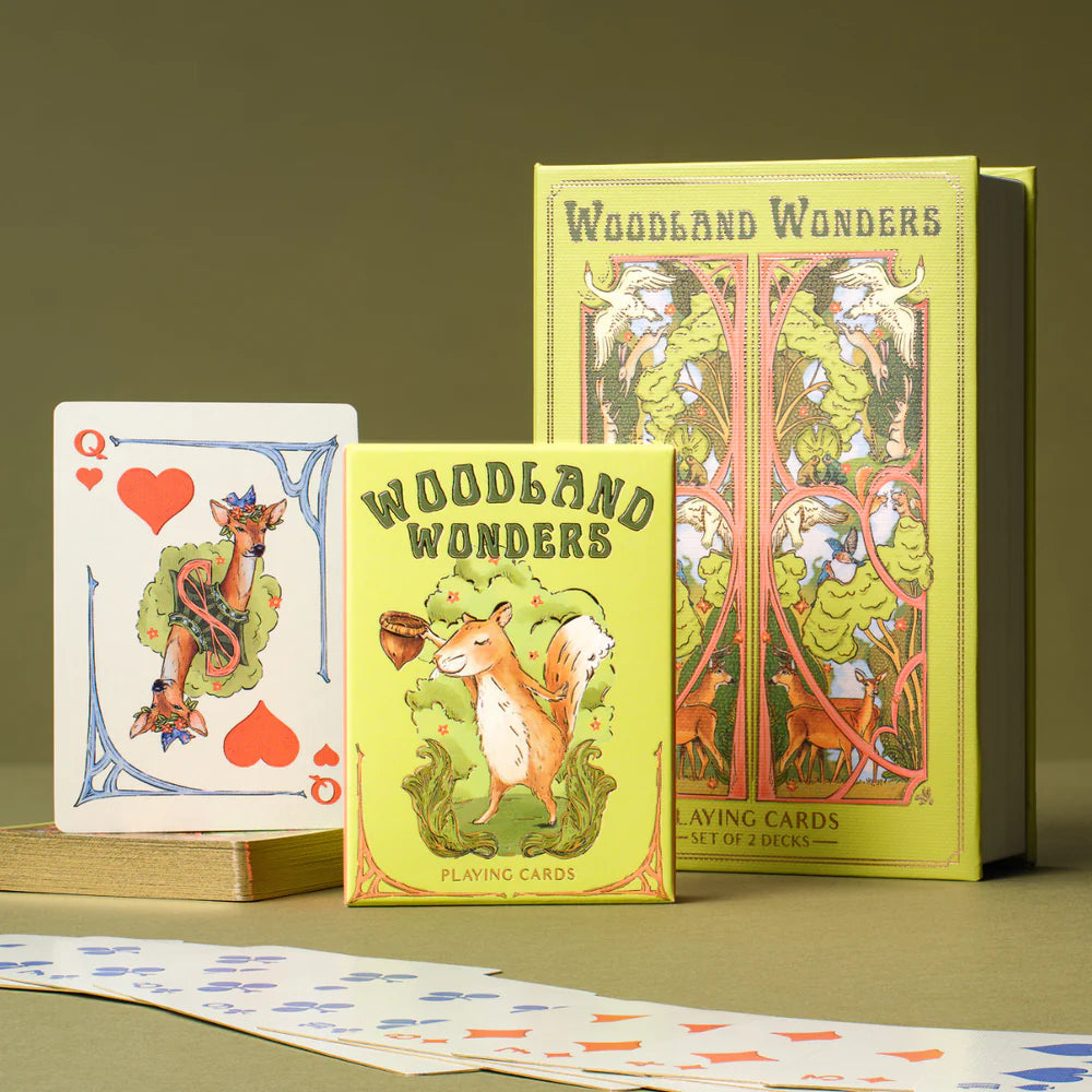 Woodland Wonders Playing Cards Book Box Set