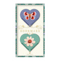 Embroidered Hearts Corner Bookmarks