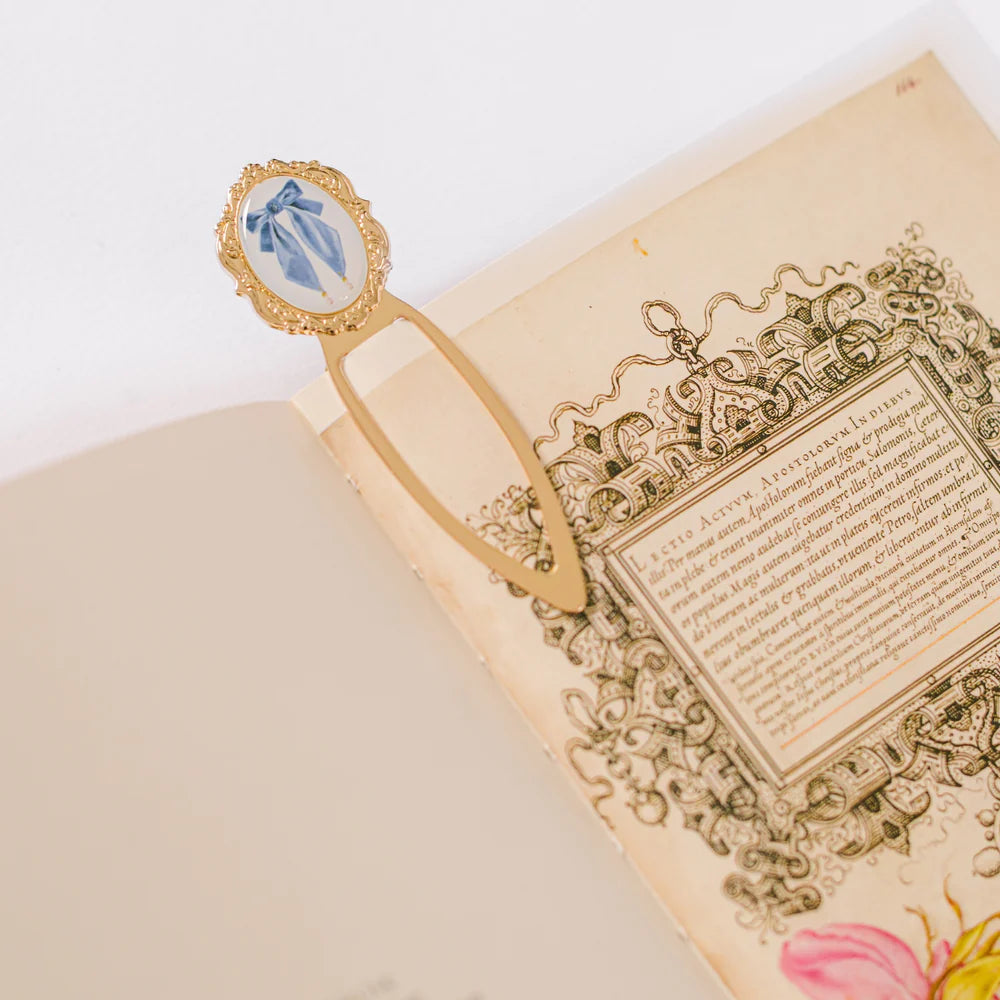 Antique Bow Metal Clip Bookmark