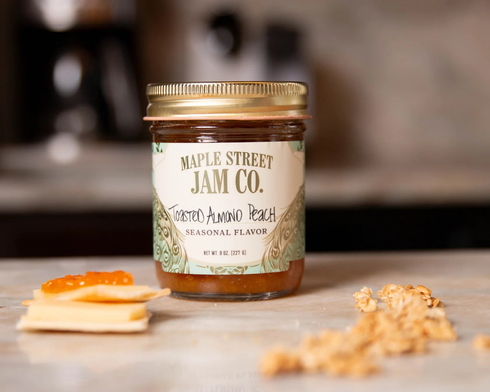 Toasted Almond Peach Jam (Maple Street Jam Co.)