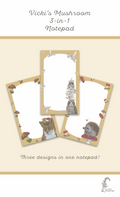 3-in-1 Mushroom Notepad