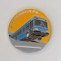 Pewter Pittsburgh Bus Magnet