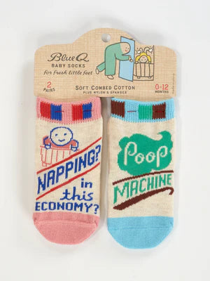 Napping? / Machine Baby Socks