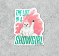 Showgirl Cat Vinyl Sticker