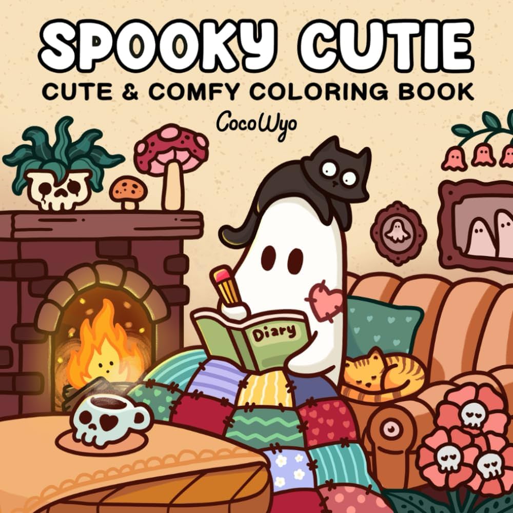 Spooky Cutie Coloring Book