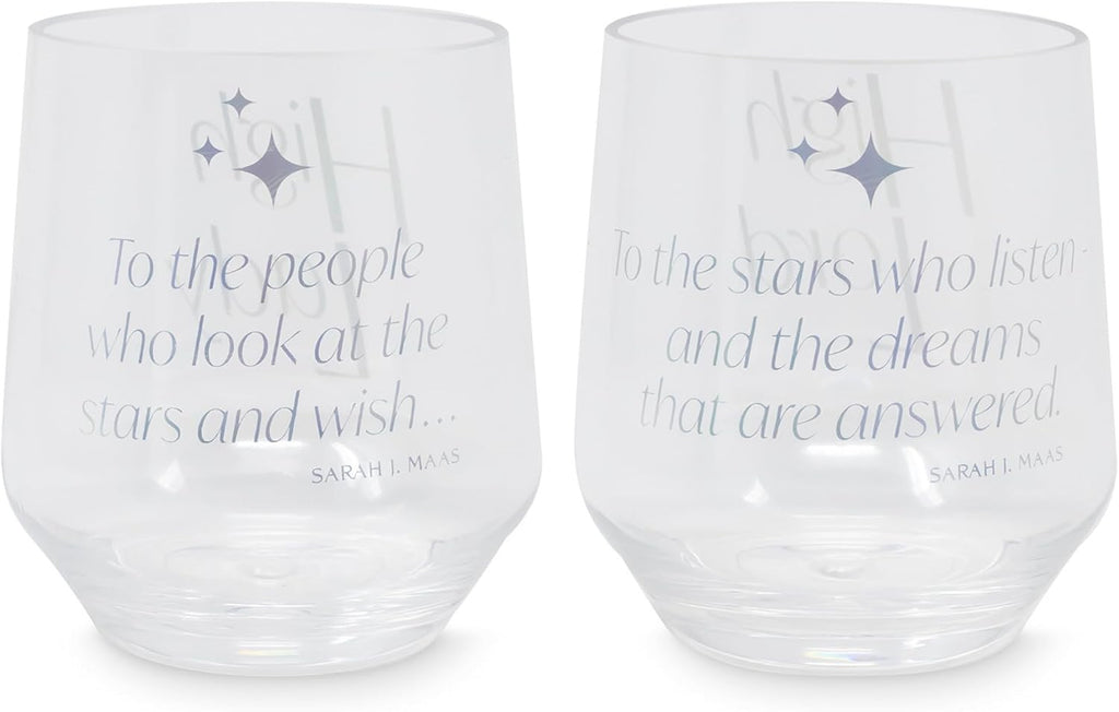 Sarah J Mass ACOTAR Acrylic Stemless Wine Tumblers