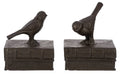 Cast Iron Bird Bookends