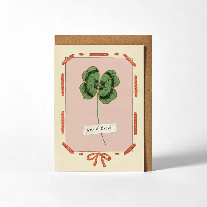 Good Luck Clover - Greeting Card