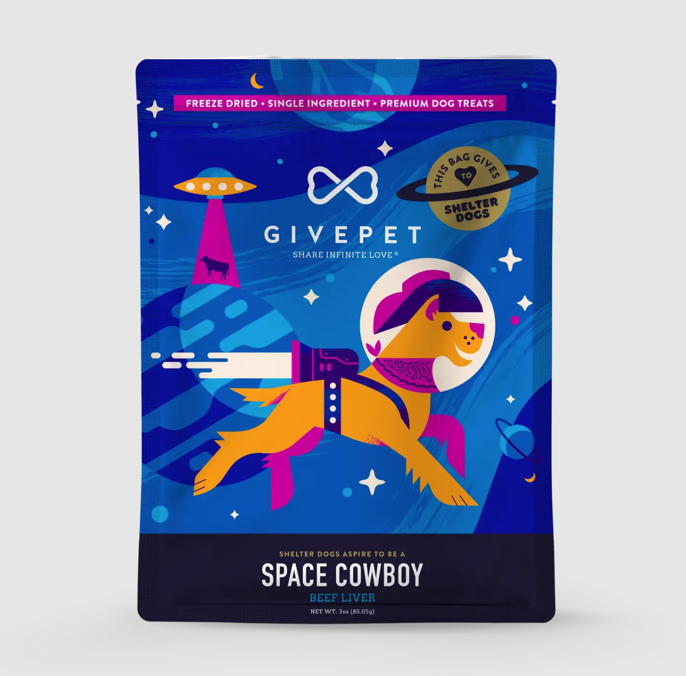 GivePet Space Cowboy Freeze-Dried Dog Treats