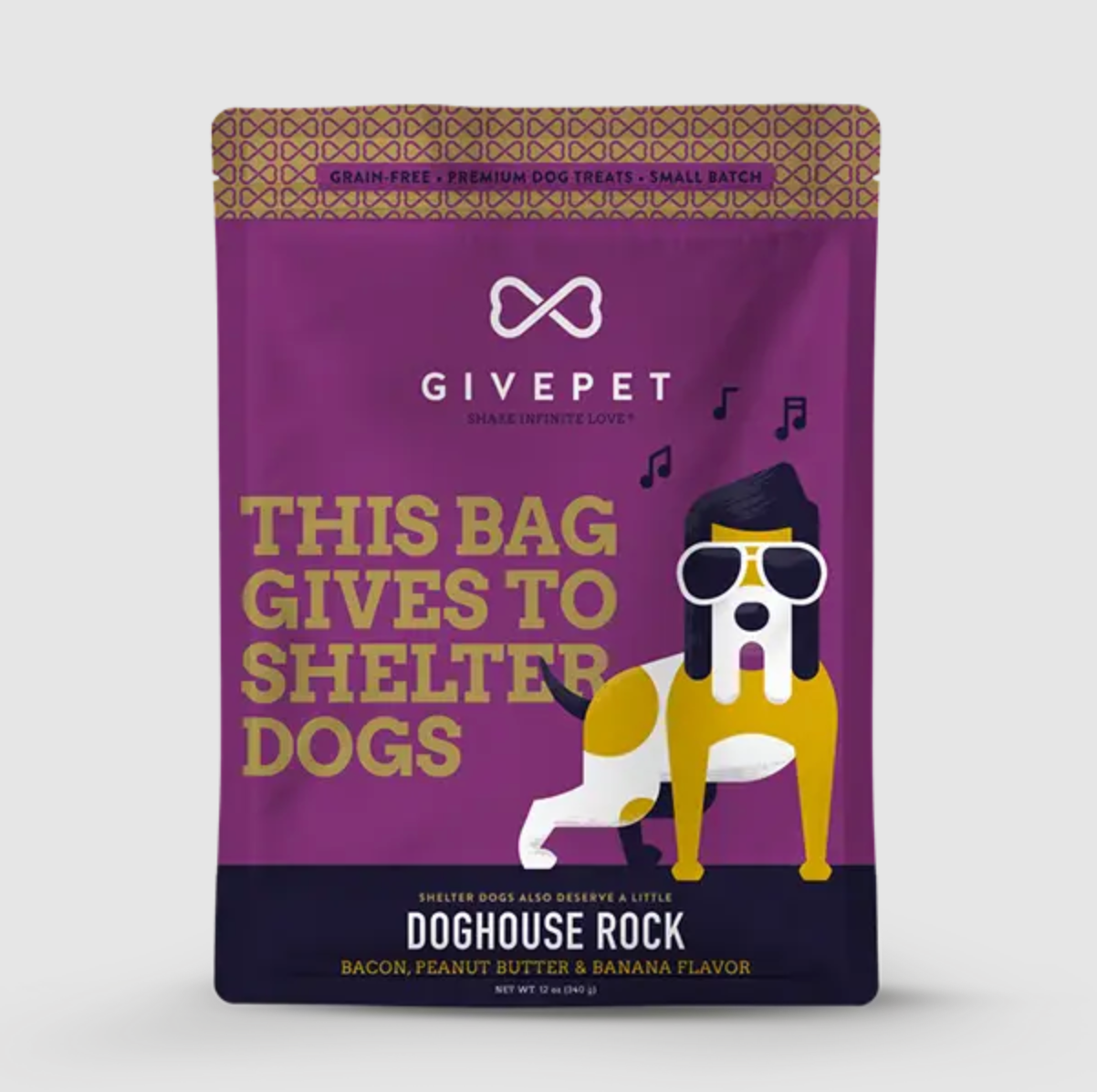 GivePet Doghouse Rock Dog 11oz. Baked Biscuit Treats