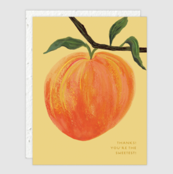 Peach Thank You Card (with Plantable Envelope!)