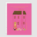 Pink House New Home Card (with Plantable Envelope!)