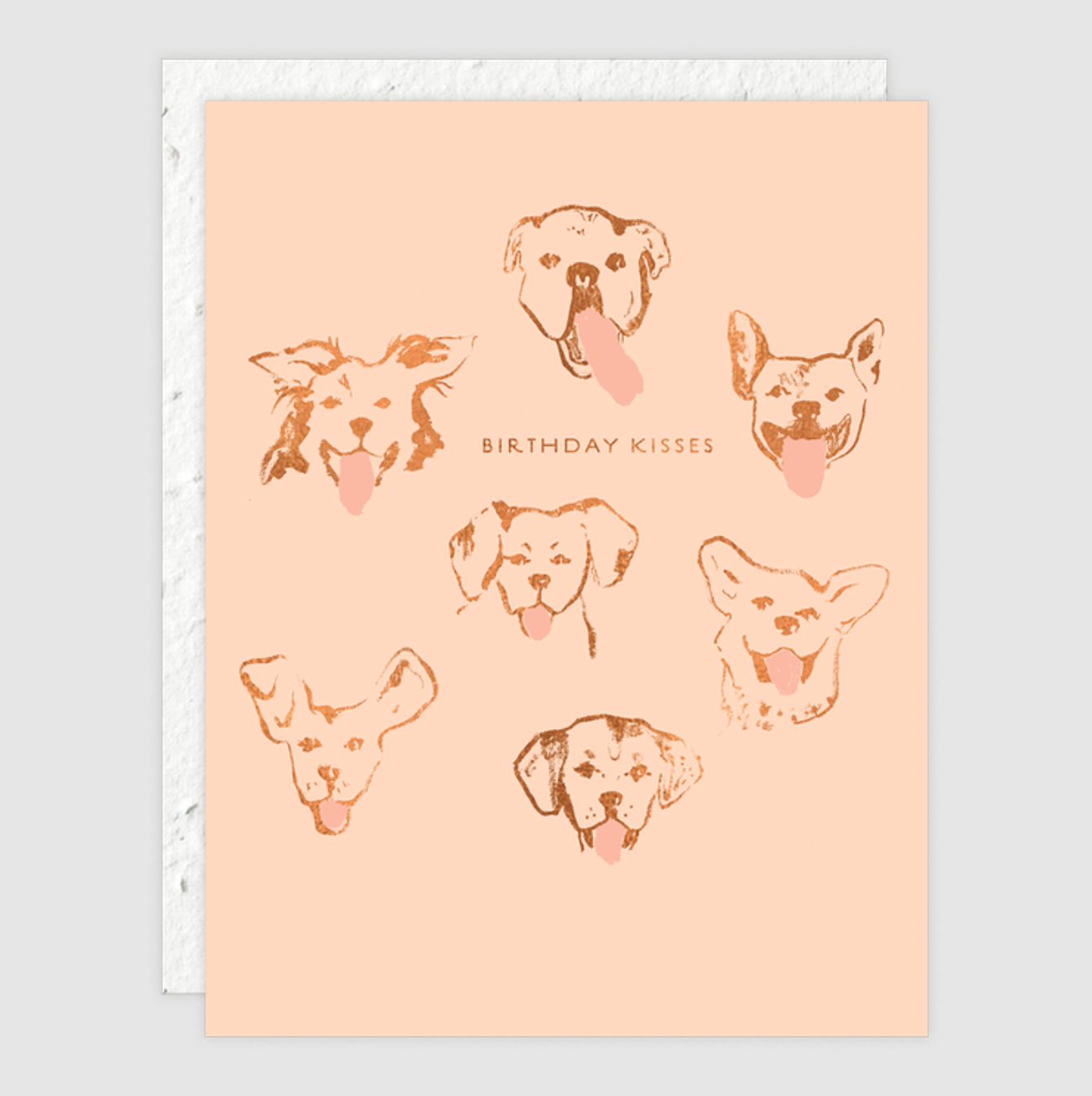 Dog Kisses Birthday Card (with Plantable Envelope!)