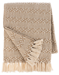 Diamond Striped Pattern Throw