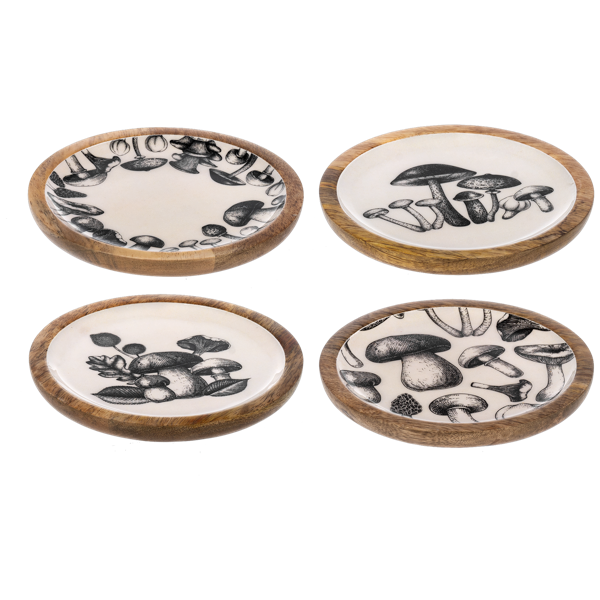 Round Mushroom Tidbit Tray (Assorted)