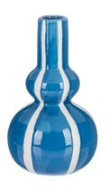 Blue Stripe Bubble Vase