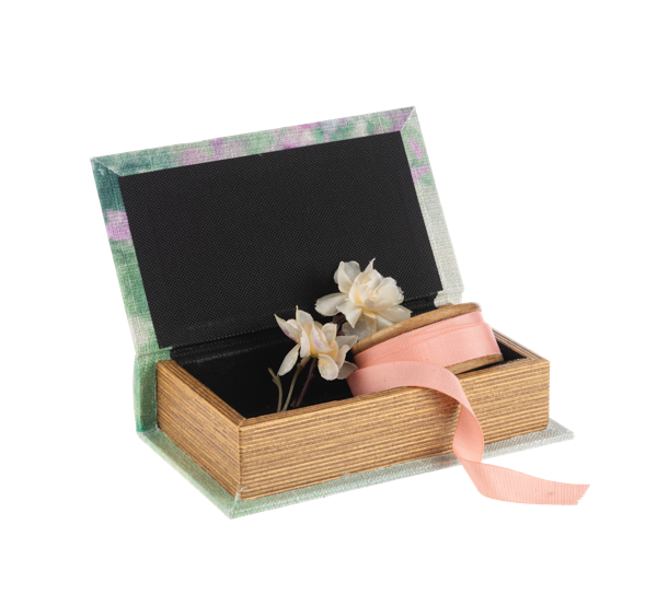 Large Watercolor Floral Book Decor