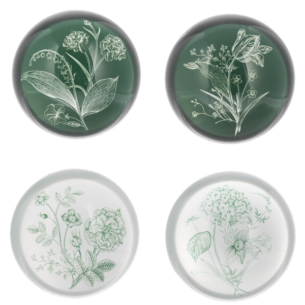 Green Botanical Paperweight (Assorted)