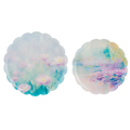 Watercolor Floral Scallop Edge Tray - Large
