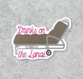 Drinks on the Lanai vinyl sticker