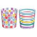 Colorful Check & Stripe Votive Holder (Assorted)