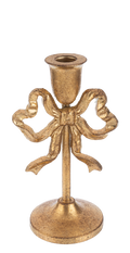 Small Gold Bow Taper Holder
