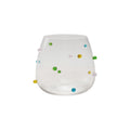 4" Round Glass with Raised Multicolor Dots