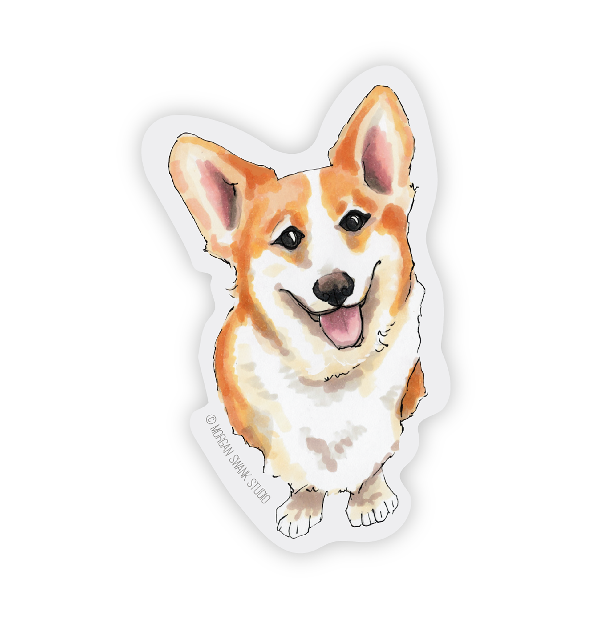 Vinyl Sticker - Corgi Dog