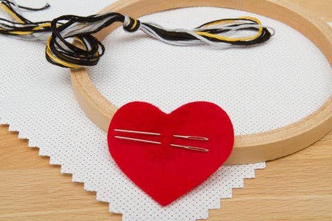 Your Outie Enjoys Cross Stitching Deluxe Cross Stitch Kit
