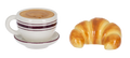 Salt & Pepper Shakers - Coffee & Croissant (1 pair)