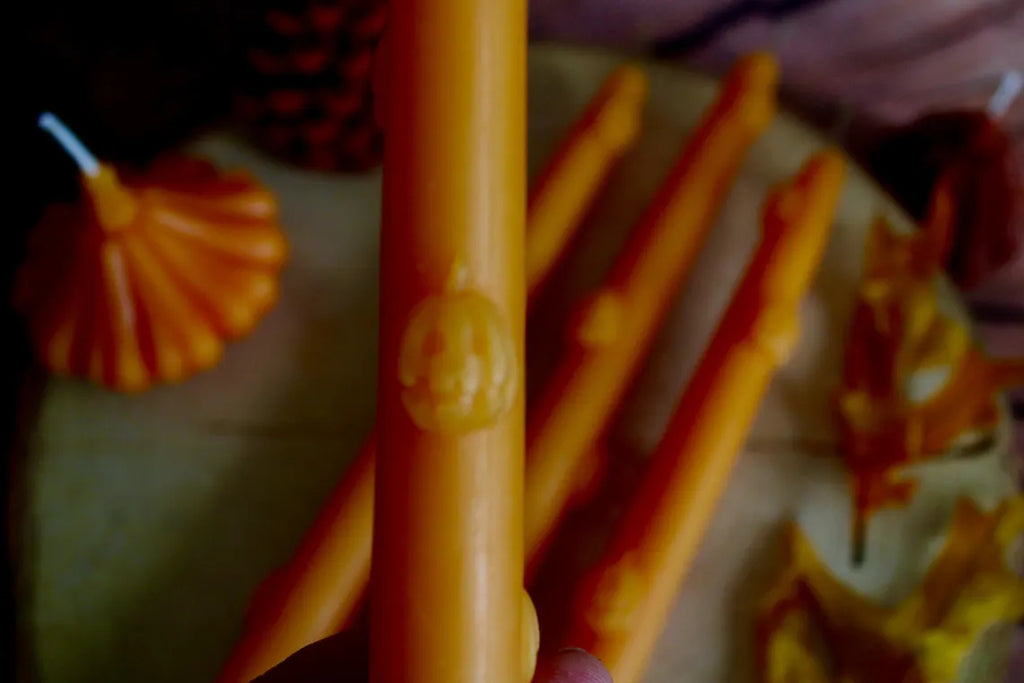 Jack-o-Lantern Taper Candles
