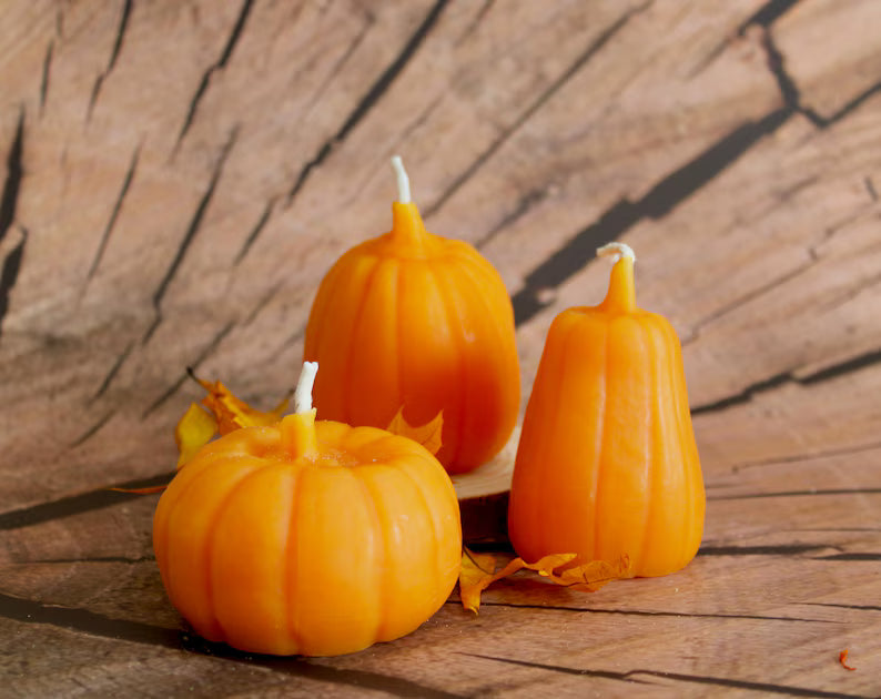 Orange Pumpkin Candles (Various)