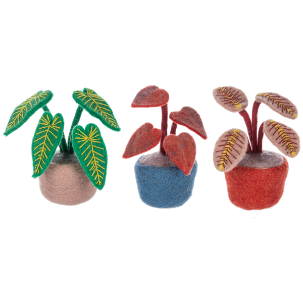 Handcrafted Tropical Plant Figurines