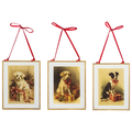 Framed Holiday Dog Ornament